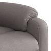 vidaXL Sill&oacute;n reclinable elevable tela gris taupe