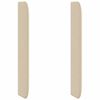 vidaXL Oreja de cabecero Crema tela