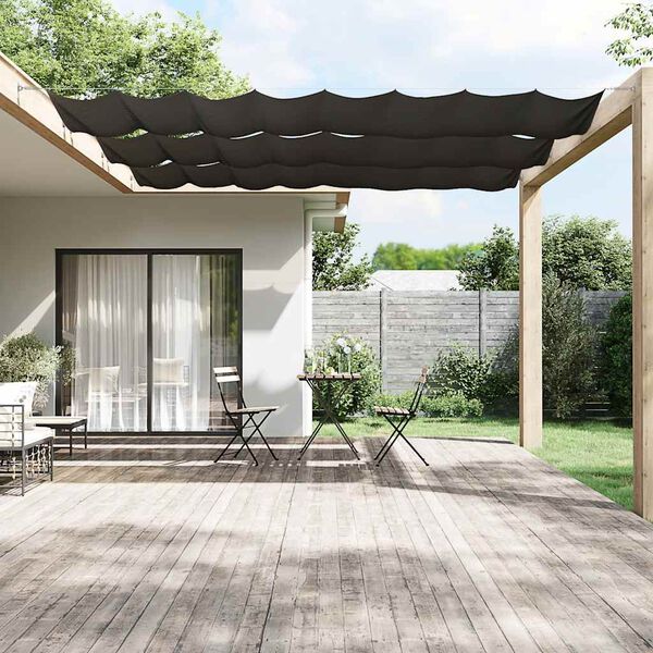 vidaXL Toldo vertical gris antracita 140x600 cm tela oxford