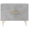 vidaXL Mesa de centro 2 uds madera ingeniería gris hormigón 50x50x40cm