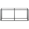vidaXL Mesa consola vidrio templado transparente 180x35x75,5 cm