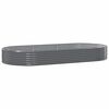 vidaXL Jardinera arriate acero galvanizado gris 296x140x36cm