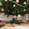 vidaXL Soporte para Árbol de Navidad Verde 49 x 49 x 15,5 cm Acero