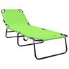 vidaXL Tumbona plegable 2-persona 2 pcs Verde 56 x 189 x 87cm tela