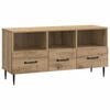 vidaXL Mueble de TV con caj&oacute;n Roble Artesanal 102 x 34,5 x 50 cm