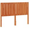 vidaXL Cabecero de cama madera maciza de pino marr&oacute;n cera 135 cm