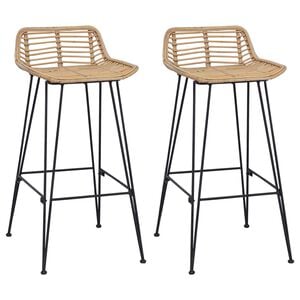 vidaXL Silla de Bar 44 x 46 x 91 cm Hierro redondo de 10 mm