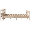 vidaXL Estructura de cama sin colch&oacute;n madera maciza de pino 140x190 cm