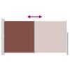 vidaXL Toldo lateral retr&aacute;ctil de jard&iacute;n marr&oacute;n 170x300 cm