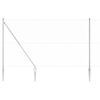 vidaXL Poste de Valla Plateado 25 x 1,6 m (malla de 25 mm) Acero