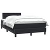 vidaXL Cama box spring con colch&oacute;n terciopelo negro 120x210 cm