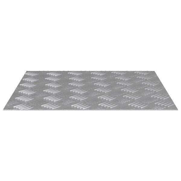 vidaXL Pelda&ntilde;o Cuadrado 2 pcs Plateado 50 x 50 cm Aluminio