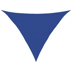 vidaXL Toldo de vela triangular HDPE azul 160 g/m&sup2; 5x5x6 m