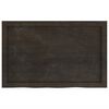 vidaXL Estante pared madera roble tratada marrón oscuro 80x50x(2-6) cm