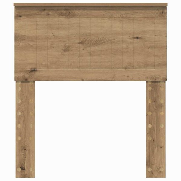 vidaXL Cabecero Roble artesanal 75 cm Madera contrachapada