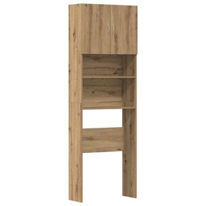 vidaXL Armario lavadora madera ingenier&iacute;a roble artesanal 64x24x190 cm
