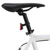 vidaXL Bicicleta de piñón fijo blanco y verde 700c 59 cm
