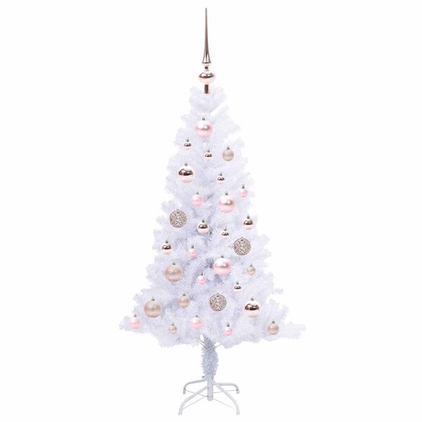 vidaXL Árbol de Navidad artificial con 150 LED 120 cm PVC y Acero