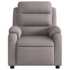 vidaXL Sillón reclinable eléctrico tela gris taupé