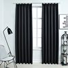 vidaXL Cortinas opacas con ganchos 2 piezas negro 140x225 cm