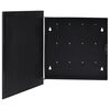 vidaXL Caja de llaves con tablero magn&eacute;tico negra 35x35x4 cm