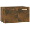 vidaXL Armario de pared madera ingenier&iacute;a roble ahumado 60x36,5x35 cm