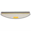 vidaXL Felpudos para escaleras (10 unidades, 65 x 21 x 4 cm, gris, semicirculares, grandes)