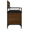 vidaXL Banco almacenaje madera ingenier&iacute;a roble marr&oacute;n 85,5x42x73,5 cm