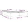 vidaXL Cama de plataforma Crema 160 x 200 cm tela