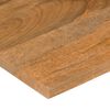 vidaXL Tablero escritorio con curva madera mango rugosa 140x60x2,5 cm
