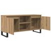 vidaXL Gabinete de TV Roble artesanal 104 x 35 x 50 cm