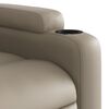 vidaXL Sill&oacute;n reclinable el&eacute;ctrico de cuero sint&eacute;tico color capuchino