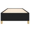 vidaXL Estructura de cama sin colch&oacute;n tela negro 100x200 cm