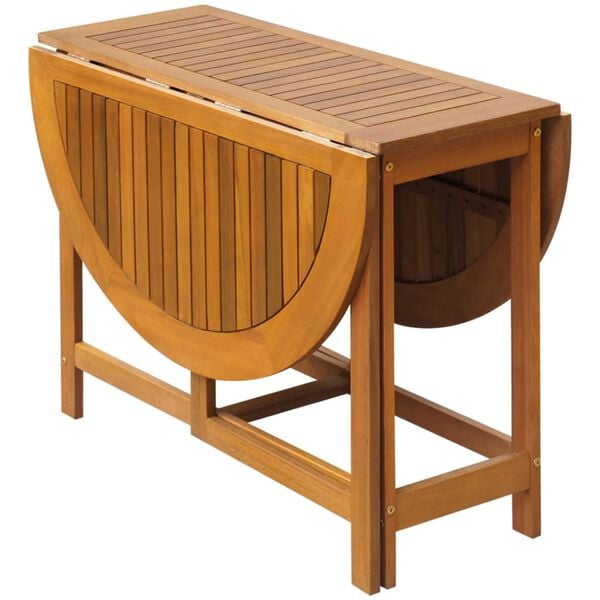 vidaXL Set comedor de jard&iacute;n plegable 5 piezas madera maciza de acacia