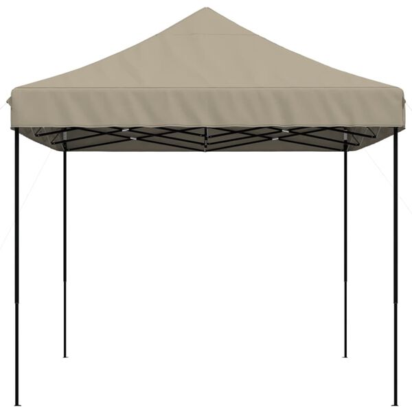 vidaXL Tienda de fiesta plegable Pop-Up taupe 440x292x315 cm