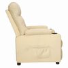 vidaXL Sill&oacute;n reclinable de tela crema