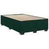 vidaXL Cama box spring con colch&oacute;n terciopelo verde oscuro 120x200 cm