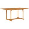vidaXL Mesa de jard&iacute;n de madera maciza de teca 150x90x75 cm