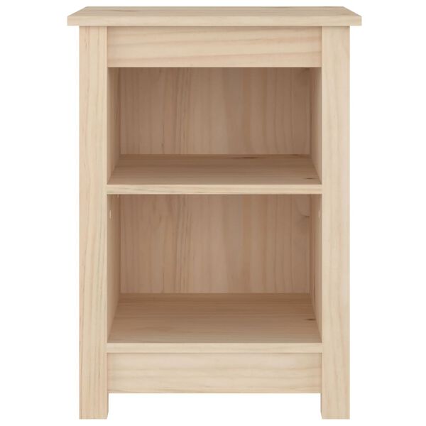 vidaXL Mesita de noche madera maciza de pino 40x35x55 cm