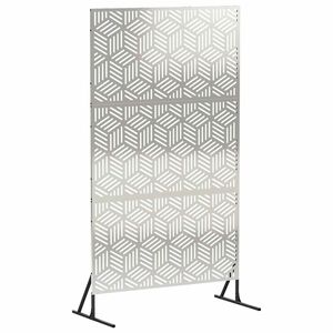 vidaXL Pantalla de Privacidad 100 x 50 x 180 cm Acero inoxidable