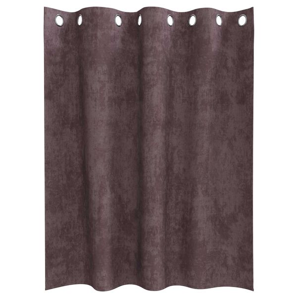 vidaXL Cortinas de Terciopelo 2 pcs Marrón 140 x 140 cm Terciopelo