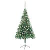 vidaXL &Aacute;rbol de Navidad artificial con luces y bolas 380 ramas 150 cm