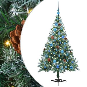 vidaXL &Aacute;rbol de Navidad artificial Verde 150 cm PVC y acero