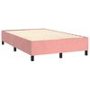 vidaXL Cama box spring con colch&oacute;n terciopelo rosa 120x190 cm