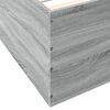 vidaXL Estructura de cama madera de ingenier&iacute;a gris Sonoma 160x200 cm