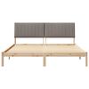 vidaXL Estructura de cama Marrón 180 x 200 cm Madera de pino macizo