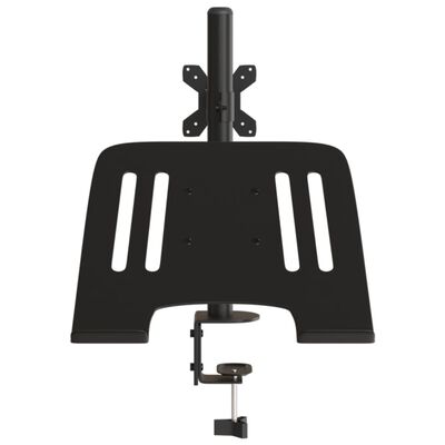 vidaXL Soporte para monitor acero negro VESA 75/100 mm