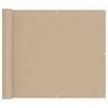 vidaXL Pantalla de Balc&oacute;n Beige 100 x 700 cm Tela Oxford