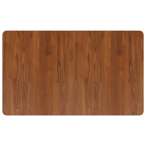 vidaXL Encimera ba&ntilde;o madera maciza tratada marr&oacute;n oscuro 100x60x1,5 cm