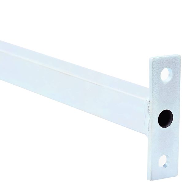 vidaXL Barra de seguridad ajustable para ventanas 6 pcs Plateado Acero